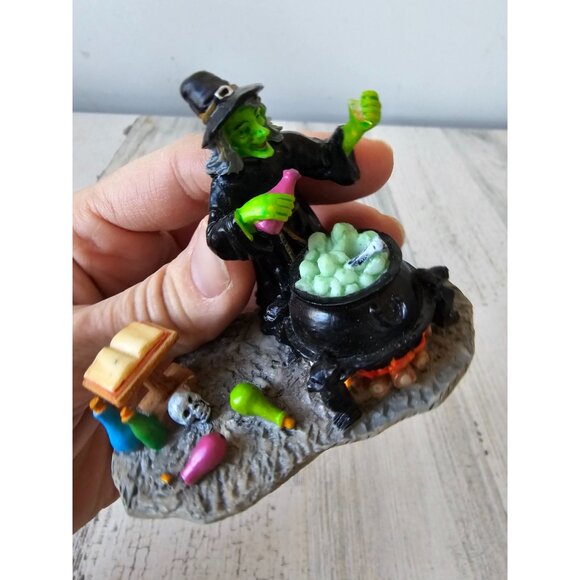 Lemax Witch AS IS cauldron spell Halloween people accessory decor book - Picture 6 of 8